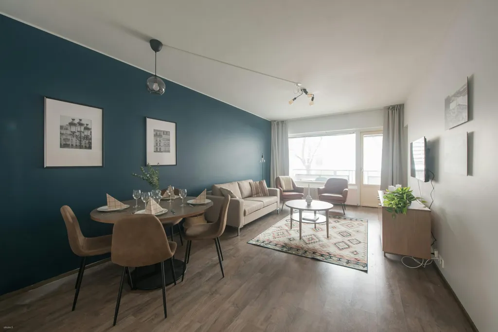 Living Room - 1-room apartment in Helsinki