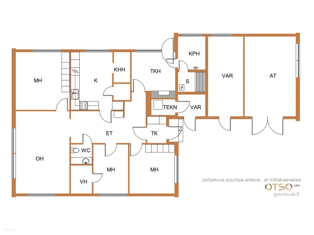 Plaan - Spacious House with Garden in Uusiniitty, Pori