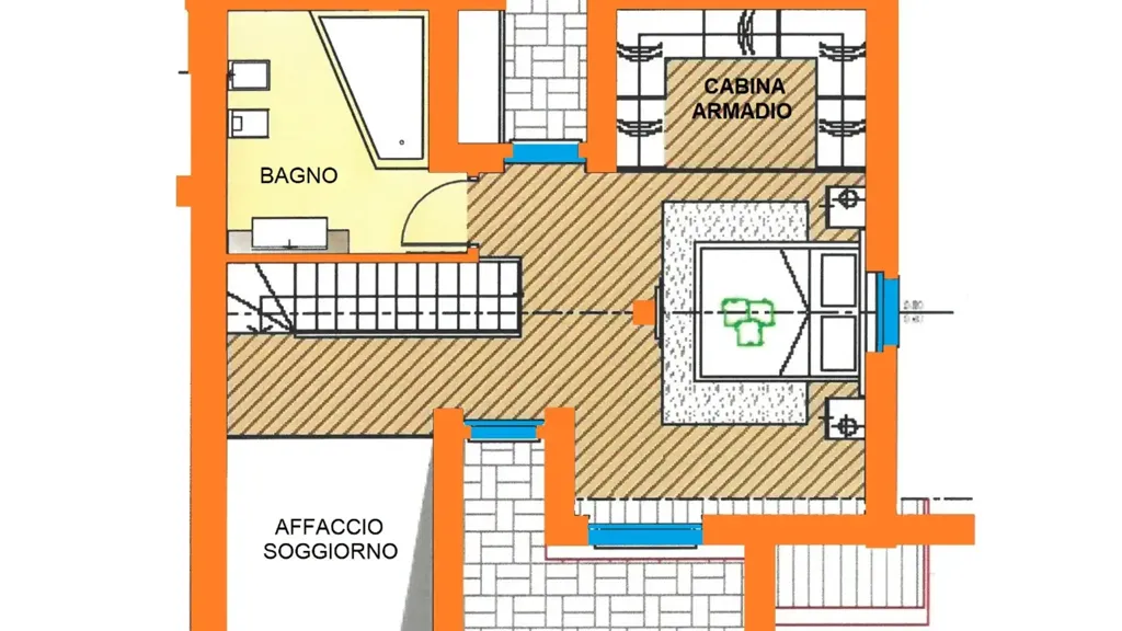 Plan - Triplex in Villa with Terraces in Treviolo