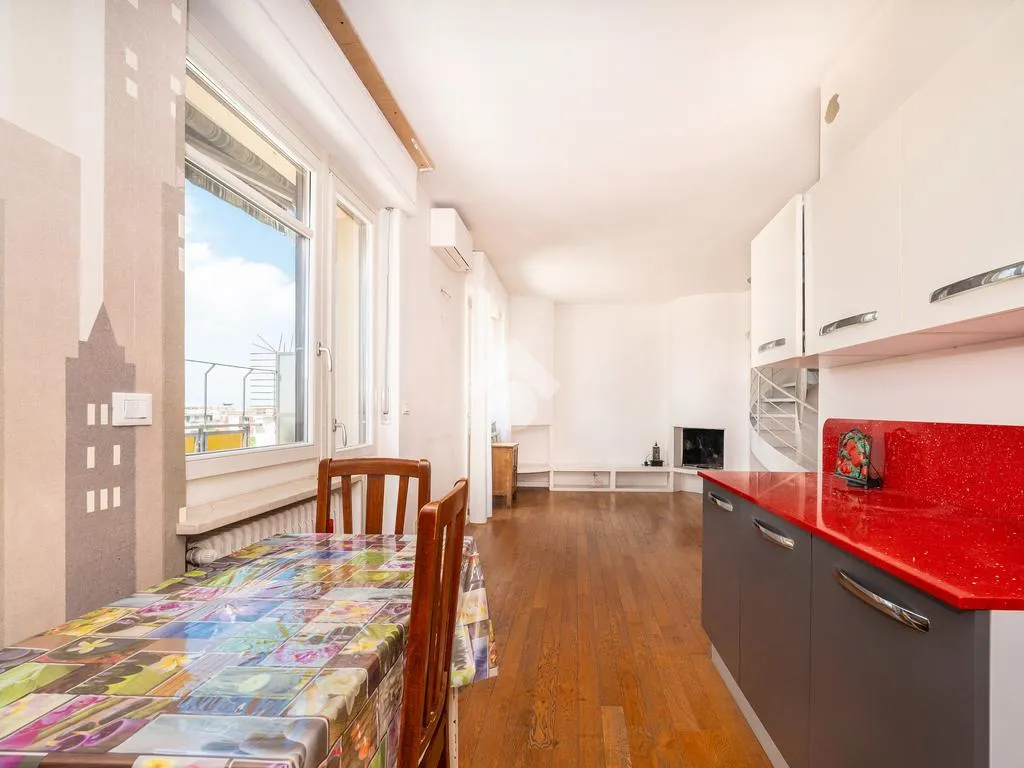 Köök - Panoramic Penthouse with Terrace in Turin