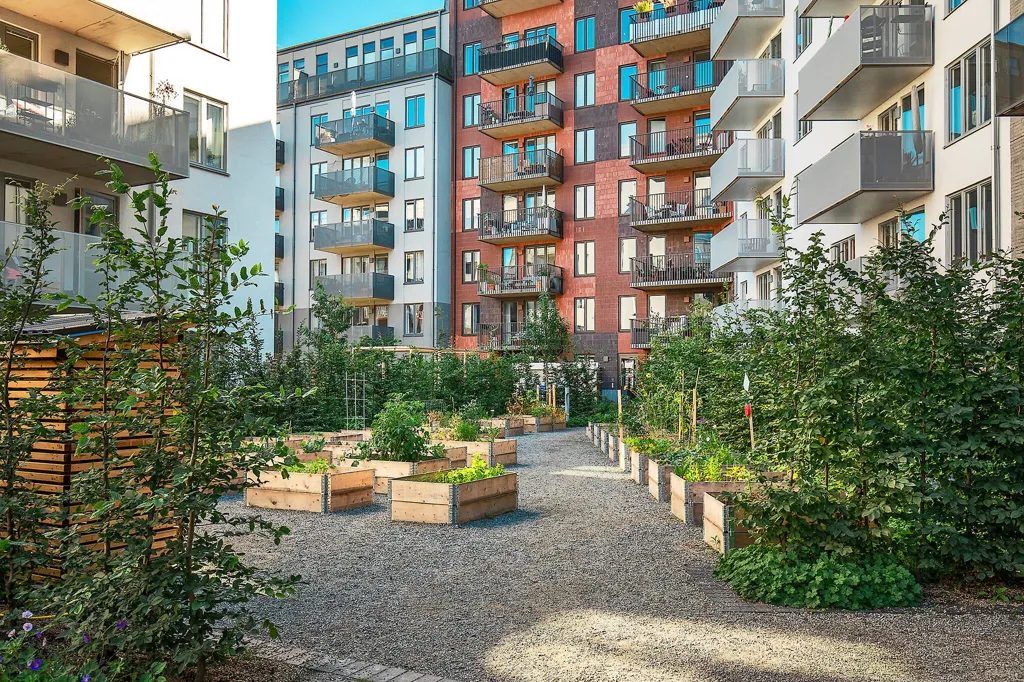 Jardin - Apartment with West Balcony in Hammarby Sjöstad