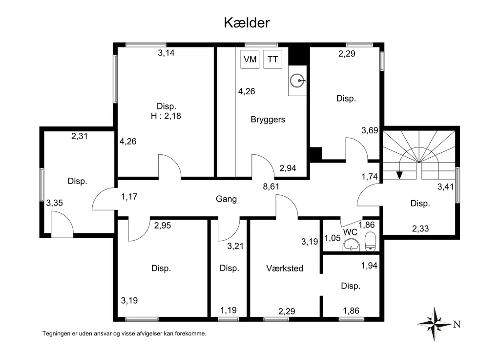 Plan - Charming Villa with Nature View in Aabenraa