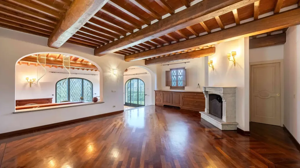 Living Room - Rustic Complex with Garden in Montespertoli