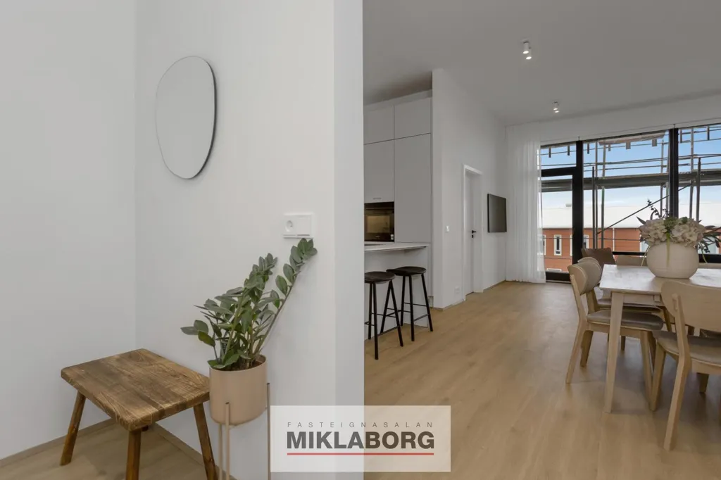 Sala da pranzo - New Flat with Balcony in Hafnarbraut