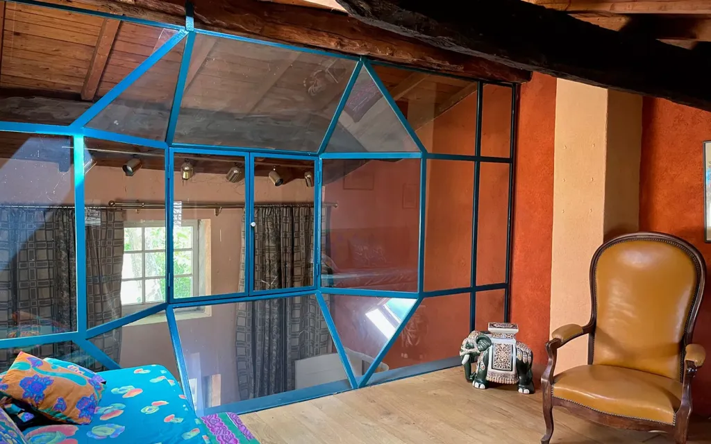 Séjour - Maison en Pierre avec Piscine à Dommartin