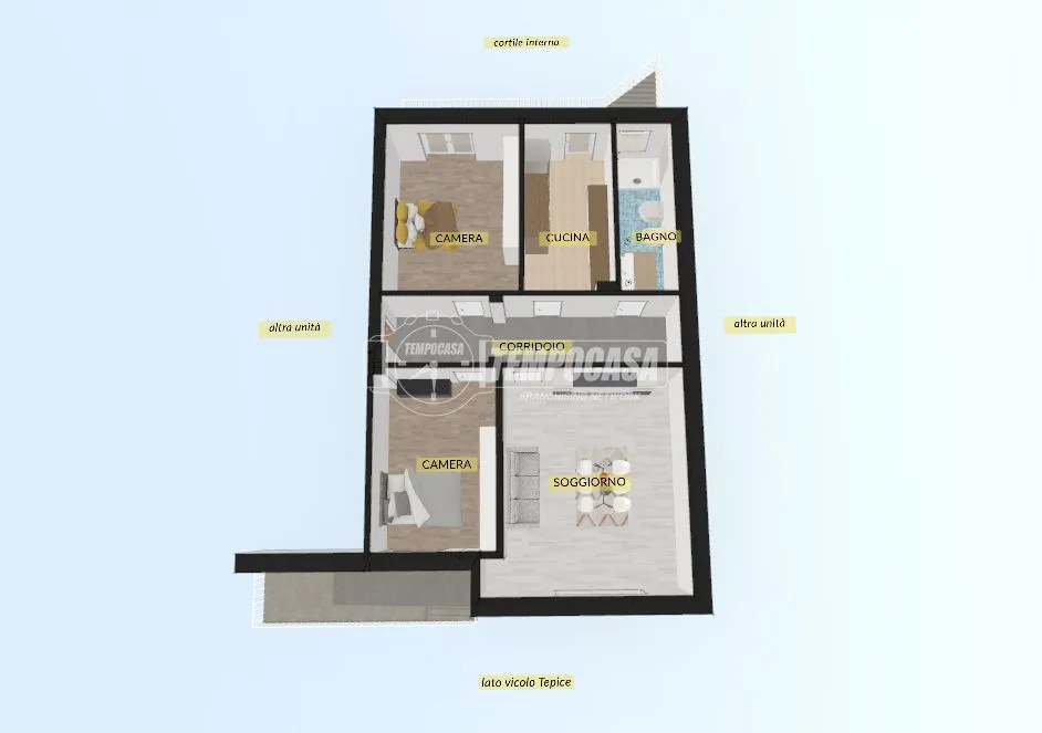 Plaan - Apartment with Balcony in Chieri