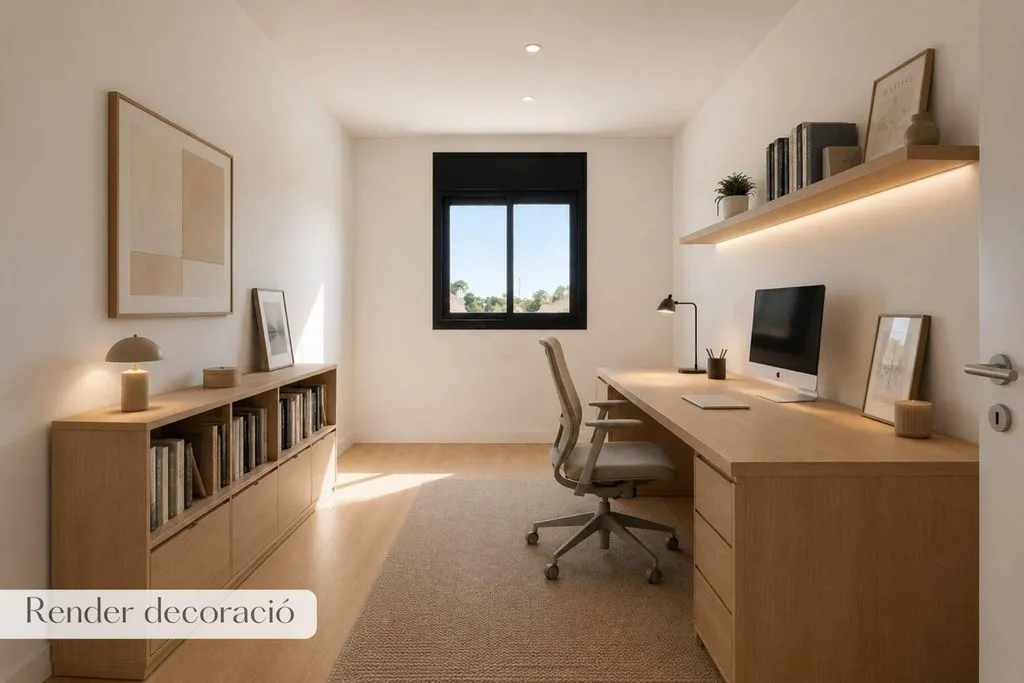Bureau - Semi-detached House with Pool in Vilafortuny