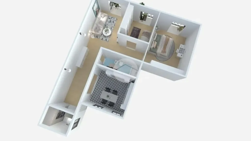 Planimetria - Rearranged Apartment with Balcony in Naples