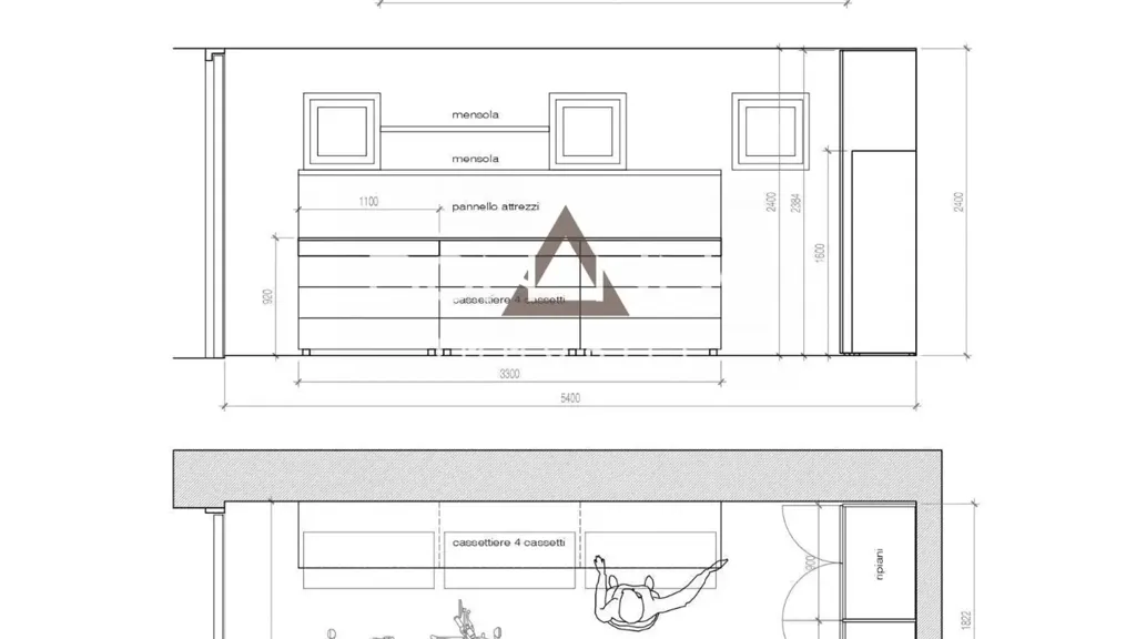 Plan - Attico with Terraces in Treviso