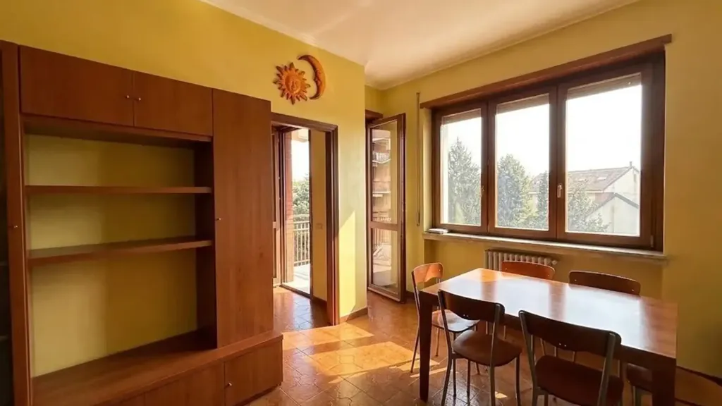 Dining Room - Four-Room Apartment with Balconies in Moncalieri