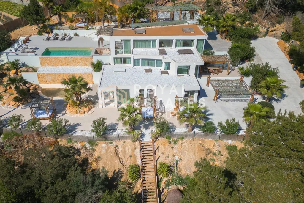 Vue aérienne - Villa with Panoramic Views in Ibiza