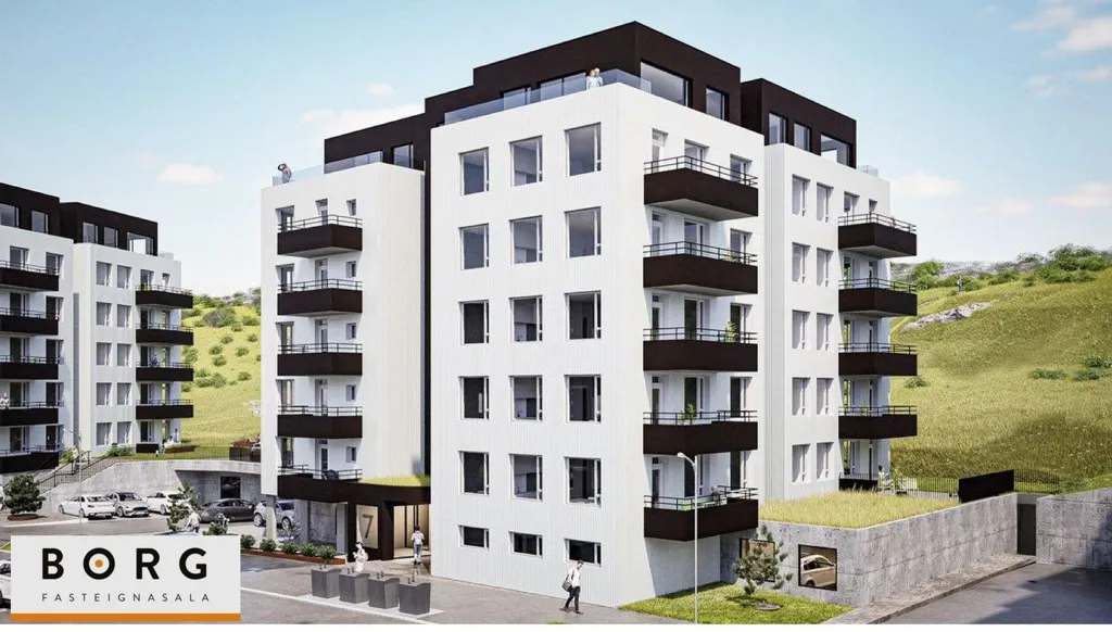 Exterior - New 2-Bedroom Apartment with Elevator in Hafnarfjörður