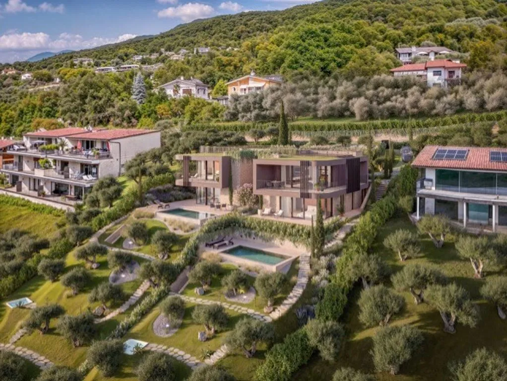 Õhuvaade - Luxury Villa with Private Pool in Torri del Benaco