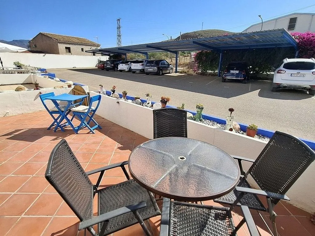 Terrasse - T2 Apartment with Pool in Los Gallardos
