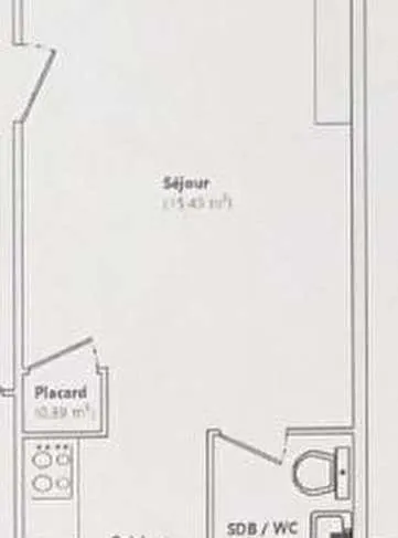 Plan - Studio au Centre d'Avranches avec Digicode