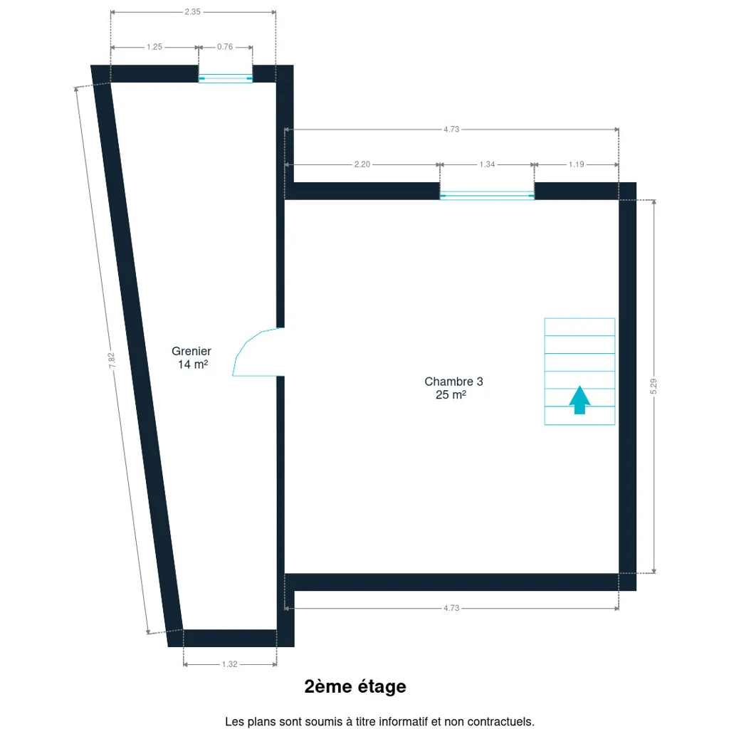 Plan - Maison 3 Façades avec Jardin à Ransart