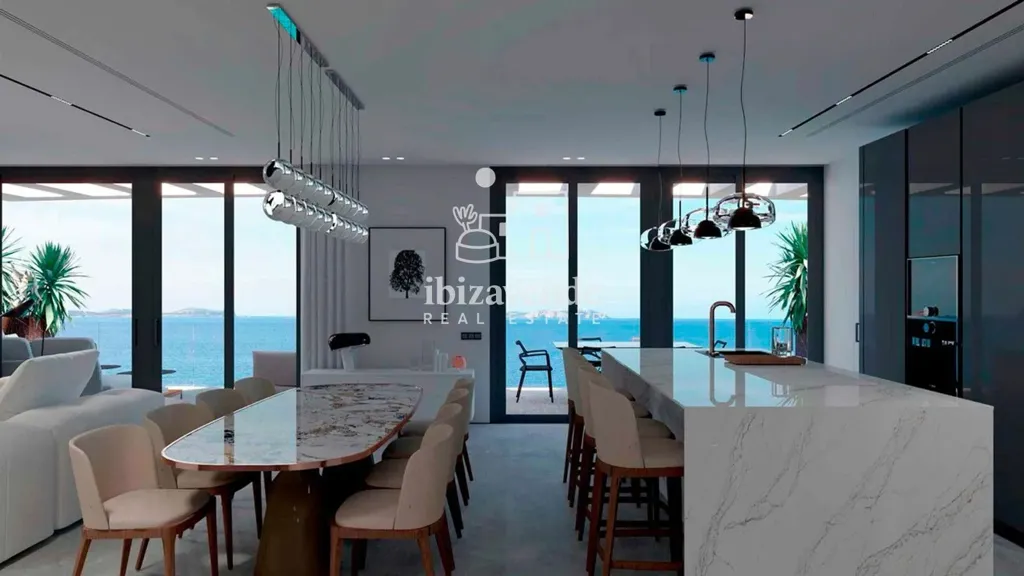 Cuisine - New Build Apartment with Sea View in San Antonio