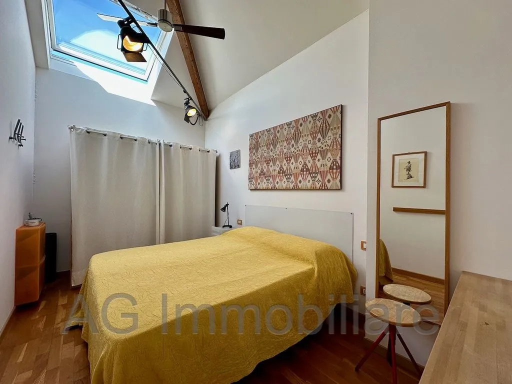 Bedrooms - Rear-Converted Attico with Balcony in Verbania