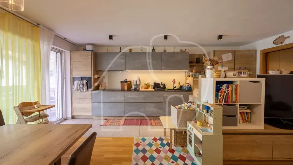 Köök - Modern Apartment with Mountain View in Vipiteno