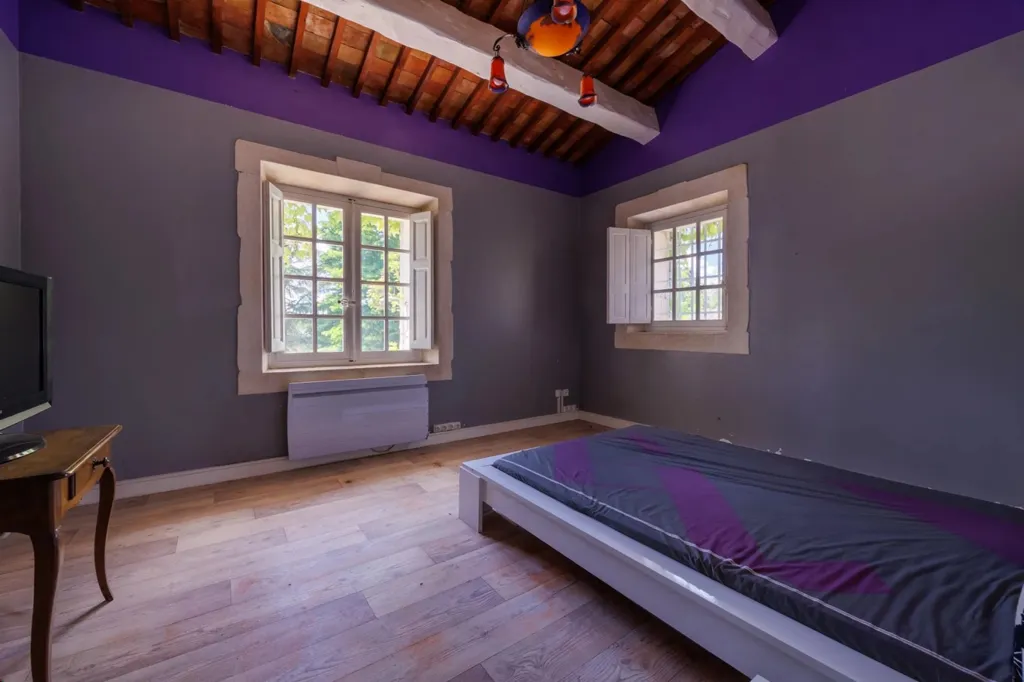 Chambres - Mas de Maître avec Piscine Intérieure à Pertuis