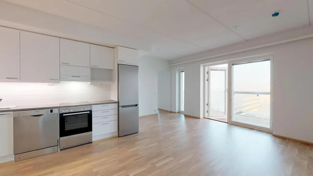 Köök - Apartment with Balcony in Oulu Centre