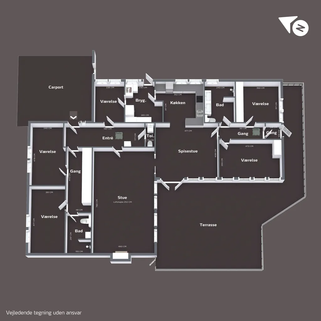 Plan - Funkis Villa with Garden in Birkerød