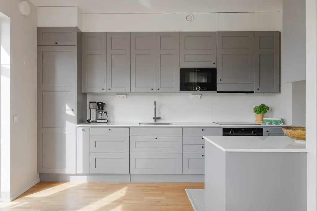 Kitchen - Luxury Flat with Ballingslöv Kitchen in Green Setting