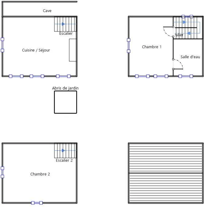 Plan - Maison de Ville avec Cour à Bernay