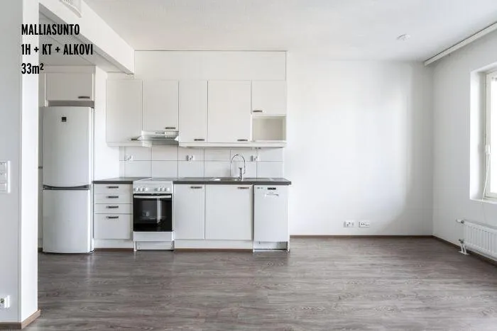 Cucina - Modern Apartment with Balcony in Tampere