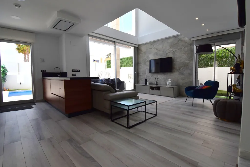 Séjour - Modern Villa with Water View in Orihuela Costa