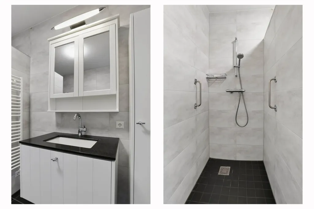 Salles de bain - Modern Apartment with Balcony in Zevenhuizen