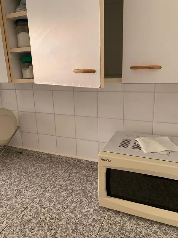 Köök - 3-Bedroom Flat near Cáceres Centre