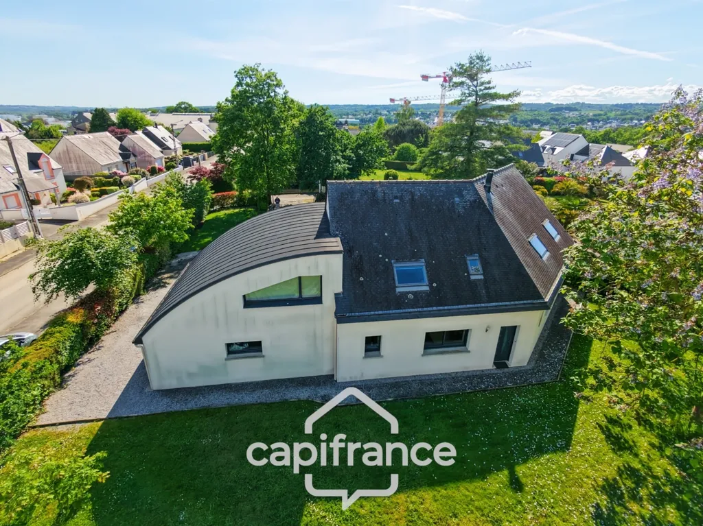 Vista aerea - Architectural House with Studio in Pontivy
