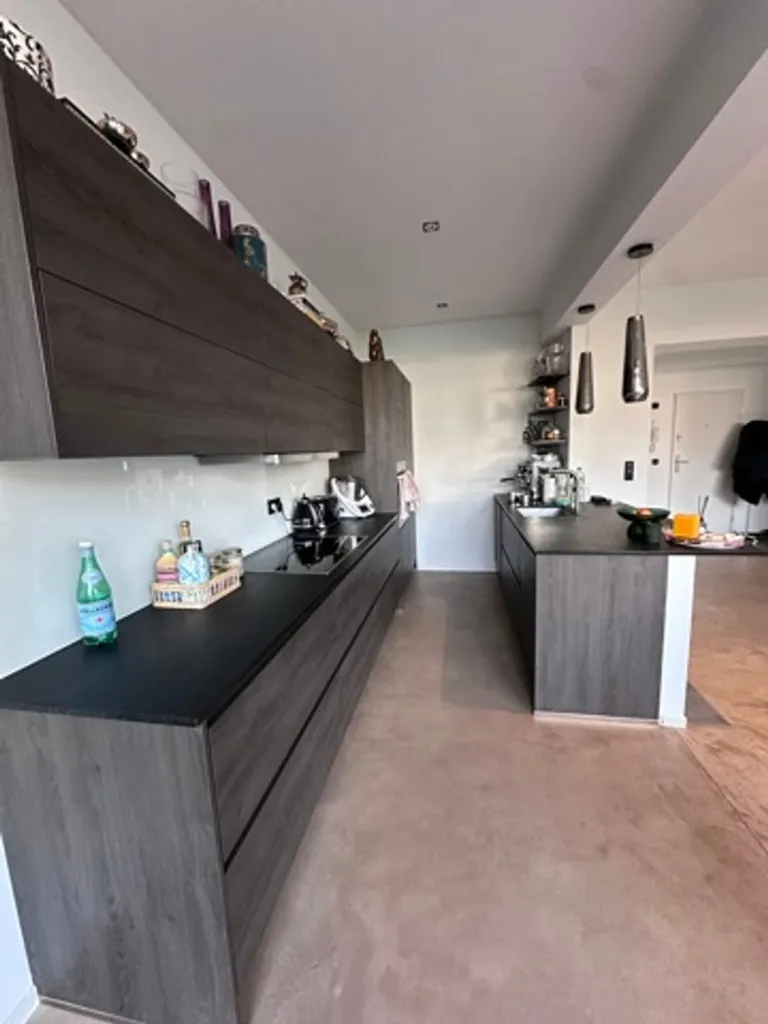 Köök - Renovated Apartment with Garden in Châtelain