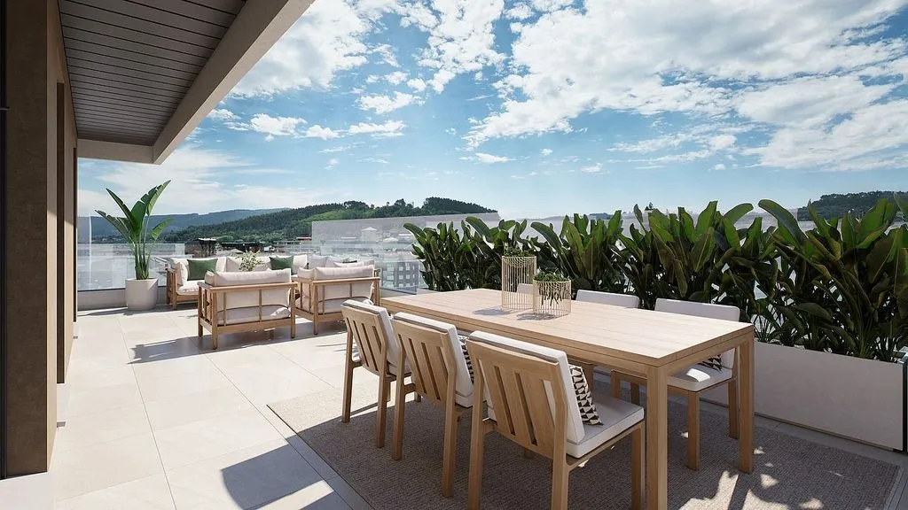 Terrass - New Flat with Elevator in Karmelo Etxegarai