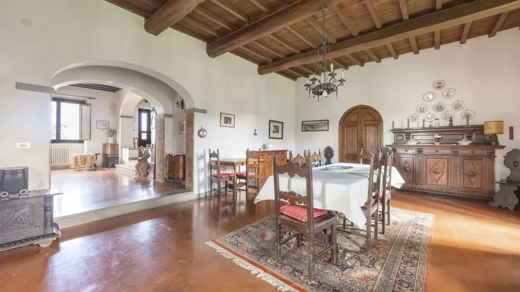 Salle à manger - Tuscan Cascina with Olive Grove in Pelago