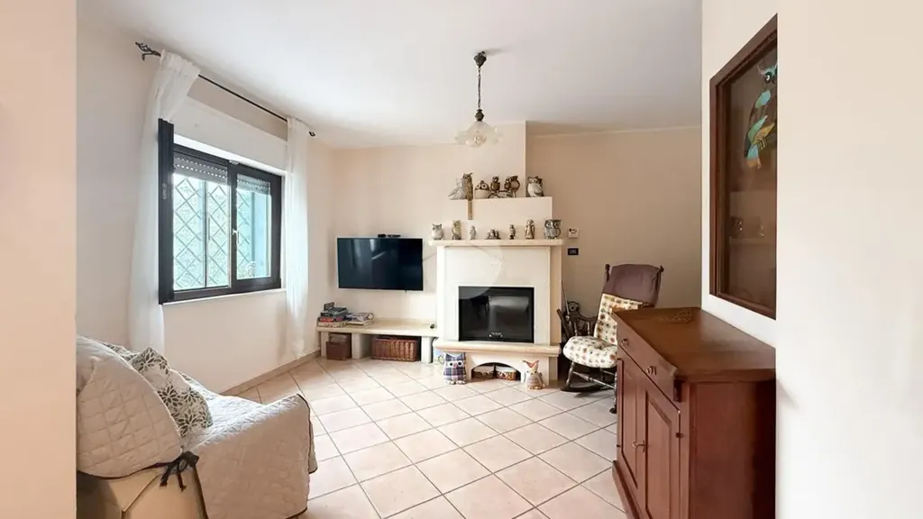 Living Room - Modern Terrace Villa in Pettino, L'Aquila
