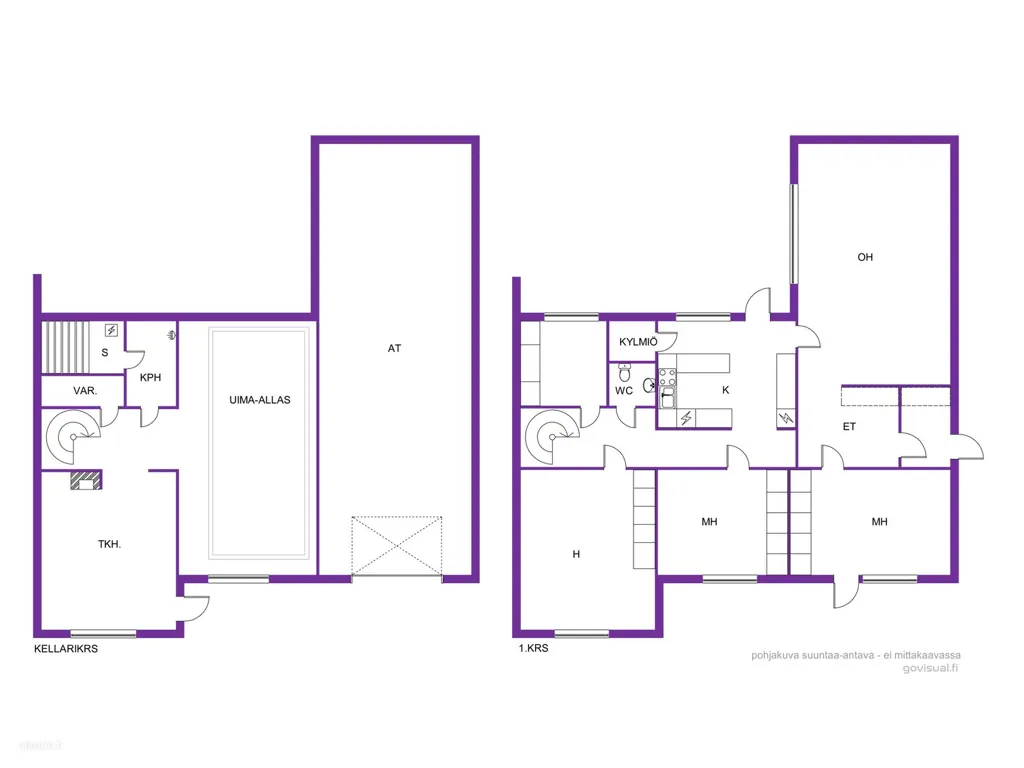 Plan - 1970s House with Pool in Perttilä