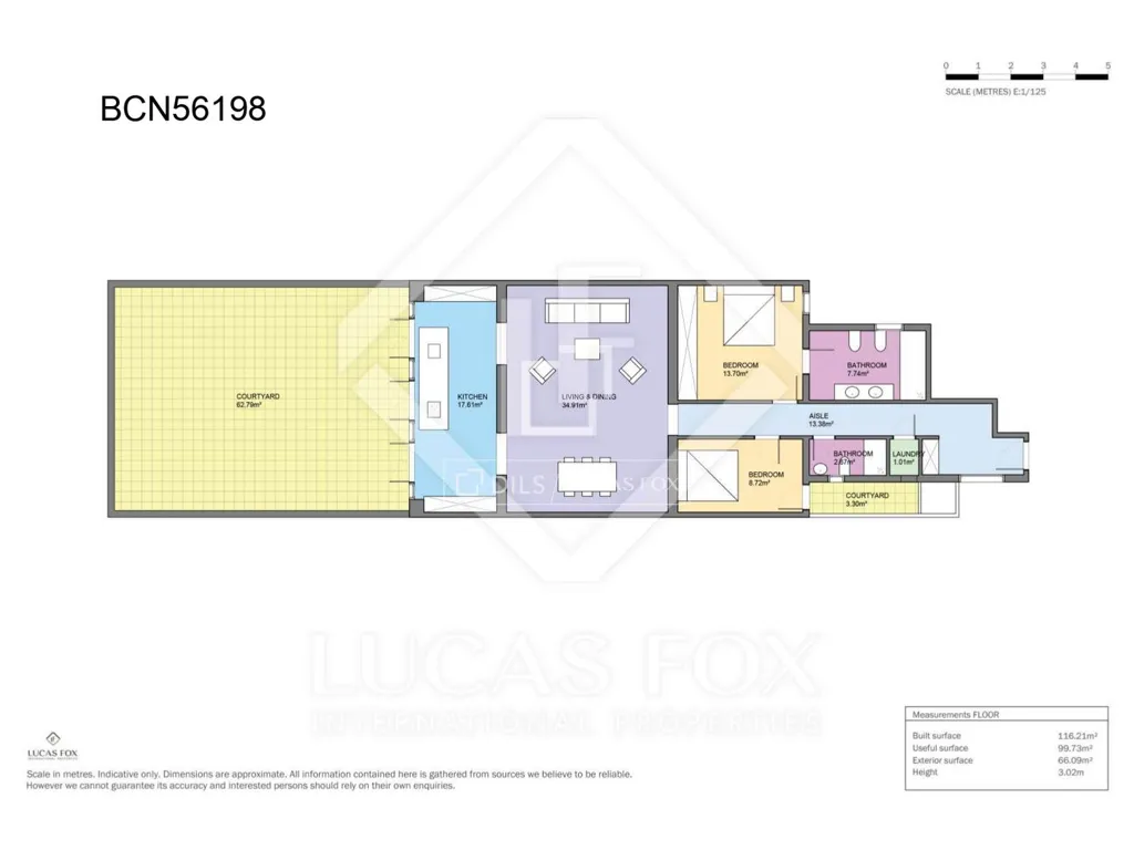 Planimetria - Luxury Apartment with Terrace in Eixample, Barcelona