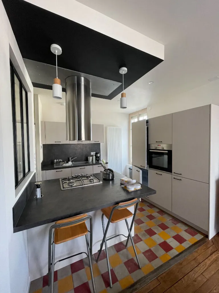 Cuisine - Appartement Meublé avec Balcon à Angers