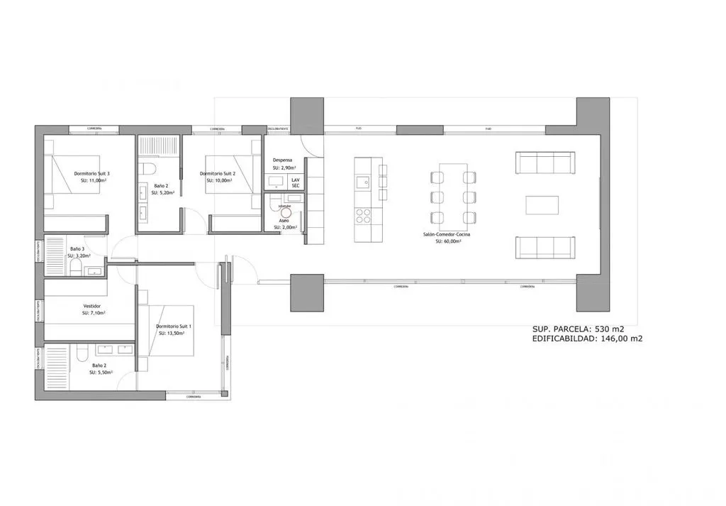 Plaan - New Build Villa with Pool in Ciudad Quesada