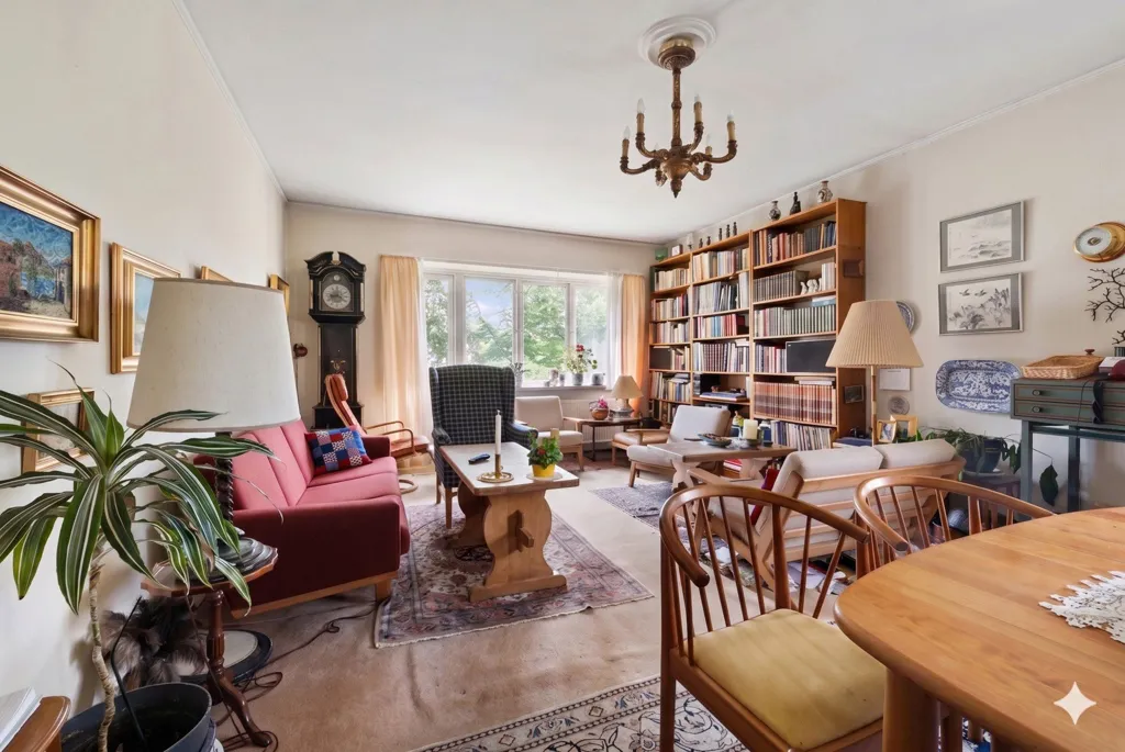 Séjour - Apartment with Garden in Hellerup