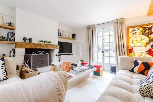 Living Room - Luxury Villa with Pool near Deauville