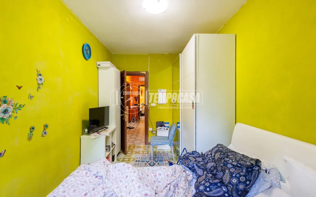Bedrooms - Partially Refined Apartment with Balcony in Parma