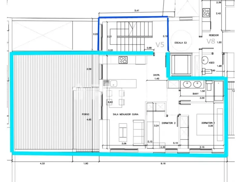 Plan - Reformed Apartment with Mountain View in Andratx Pueblo