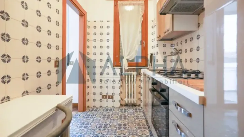 Cuisine - Rearranged Apartment with Balcony in Cesena
