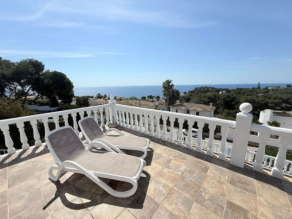 Terrasse - Chalet with Sea View and Pool in Jávea