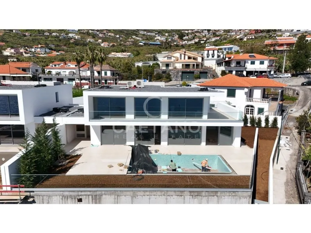 Vue aérienne - Contemporary Villa with Ocean View in Calheta, Madeira