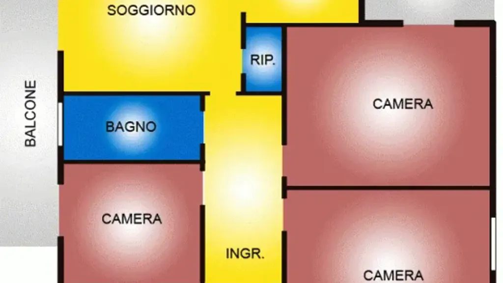 Plan - Student-Friendly Apartment with Balcony in Bologna