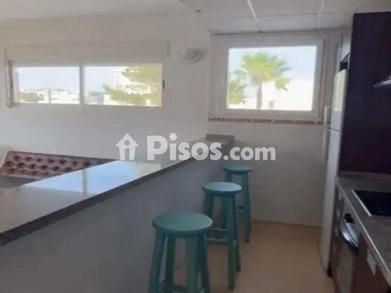 Kitchen - Apartment with Sea View in Cala de Bou
